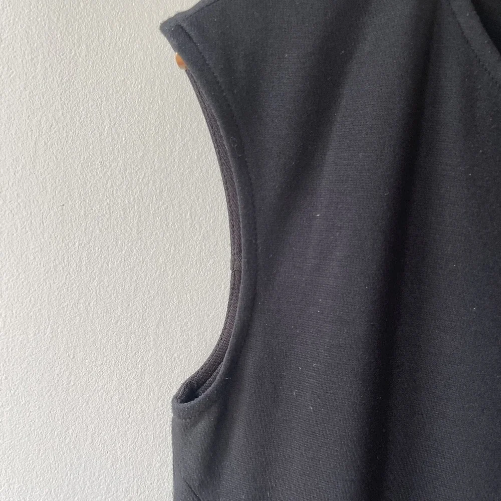 Michael Kors Black Zipper Pocket Little Black Dress Women's Size Small
